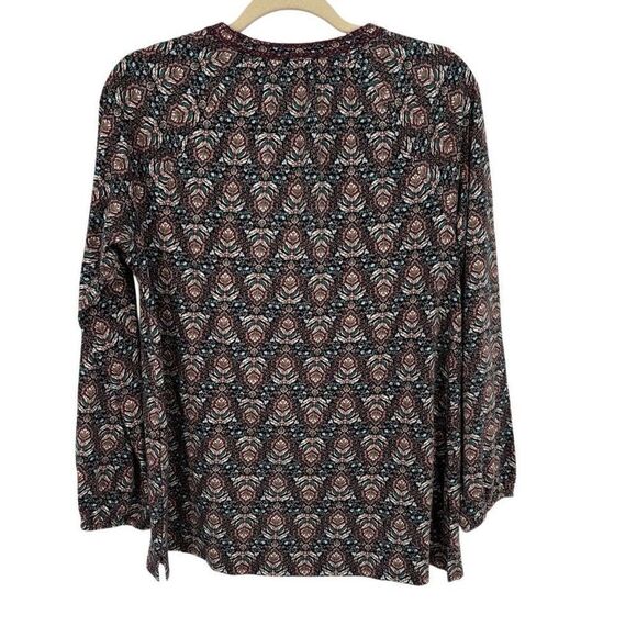 J. Jill Pure Jill Printed & Embroidered Knit Tunic Multi Colored Size XS NWT - Picture 6 of 8